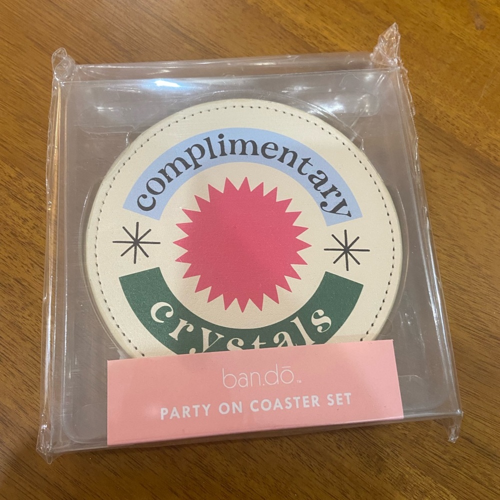 ban.do Party On coaster set